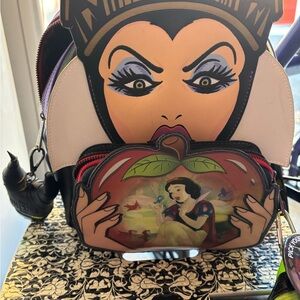 Loungefly Evil Queen Backpack with Red and Black Accents